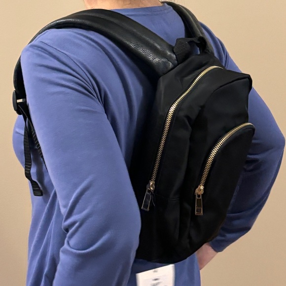 2/$15 NWT Indigo black nylon mini backpack. - Picture 8 of 8